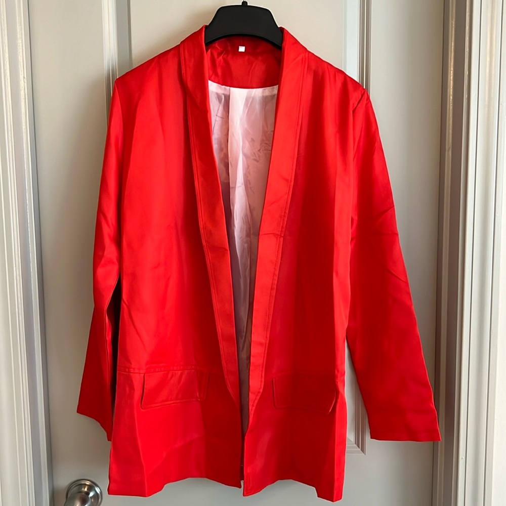 NWOT Casual Blazer Red